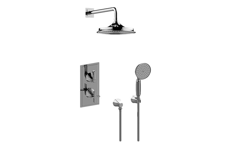 Graff GR2.022WD-1C1L M-Series Thermostatic Shower System - Shower with Handshower - Rough and Trim