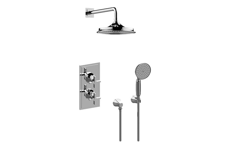 Graff GR2.022WD-C15E0-T M-Series Thermostatic Shower System - Shower with Handshower - Trim Only