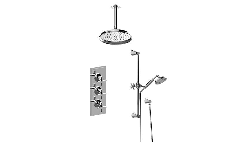 Graff GR3.011WB-C15E0-T M-Series Thermostatic Shower System - Shower with Handshower - Trim Only