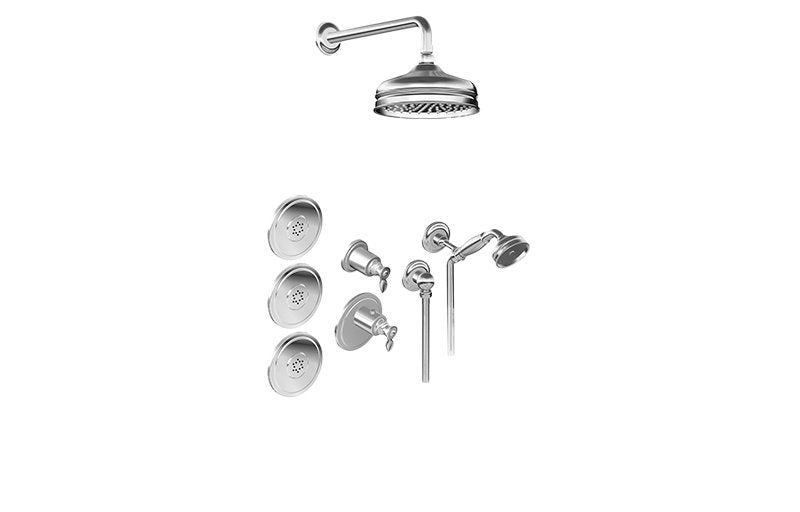 Graff GS2.122SG-LM14E0-T M-Series Full Thermostatic Shower System - Trim Only