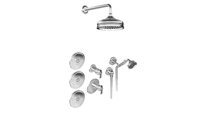 Graff GS2.122SG-LM20E0-T M-Series Full Thermostatic Shower System - Trim Only