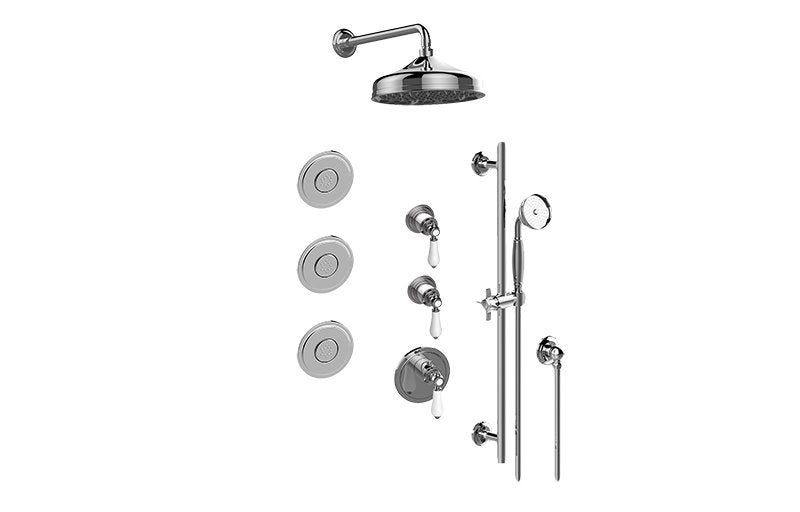 Graff GS3.112SH-LC1E0 M-Series Full Thermostatic Shower System - Rough and Trim