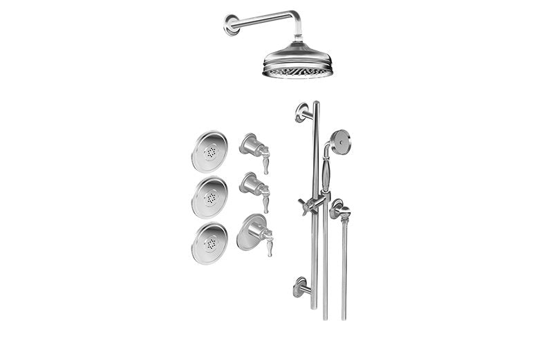 Graff GS3.112SH-LM22E0-T M-Series Full Thermostatic Shower System - Trim Only