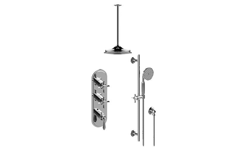 Graff GT3.011WB-LM48C16 M-Series Thermostatic Shower System - Shower with Handshower - Rough and Trim