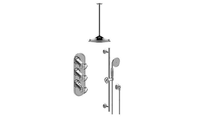 Graff GT3.041WB-C18E0 M-Series Thermostatic Shower System - Shower with Handshower - Rough and Trim