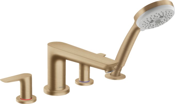 HANSGROHE TALIS E 4-HOLE ROMAN TUB SET TRIM WITH 1.8 GPM HANDSHOWER