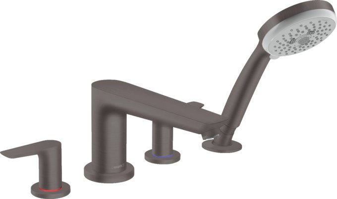 HANSGROHE TALIS E 4-HOLE ROMAN TUB SET TRIM WITH 1.8 GPM HANDSHOWER