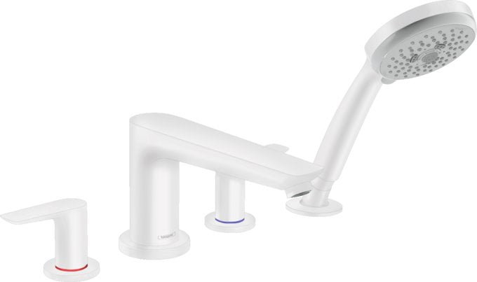 HANSGROHE TALIS E 4-HOLE ROMAN TUB SET TRIM WITH 1.8 GPM HANDSHOWER