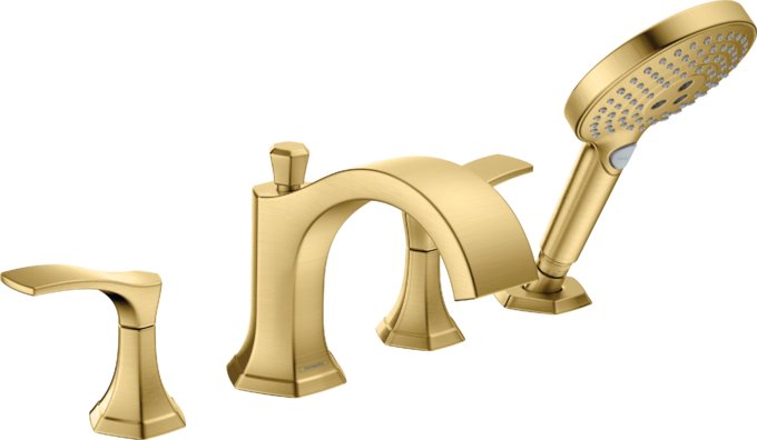 HANSGROHE LOCARNO 4-HOLE ROMAN TUB SET TRIM WITH 1.75 GPM HANDSHOWER
