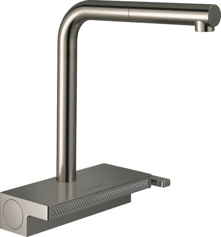 HANSGROHE AQUNO SELECT PULL-OUT KITCHEN FAUCET WITH SATINFLOW SPRAY