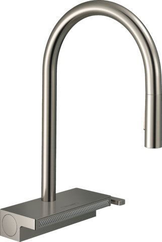 HANSGROHE AQUNO SELECT PULL-DOWN KITCHEN FAUCET WITH SATINFLOW SPRAY
