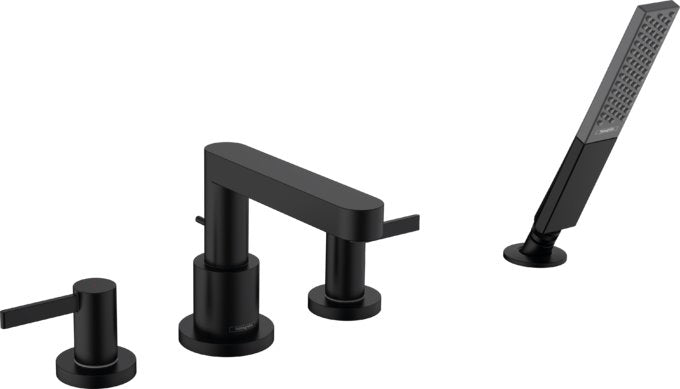 HANSGROHE FINORIS 4-HOLE ROMAN TUB SET TRIM WITH 1.75 GPM HANDSHOWER