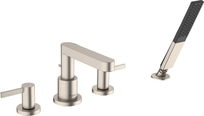 HANSGROHE FINORIS 4-HOLE ROMAN TUB SET TRIM WITH 1.75 GPM HANDSHOWER