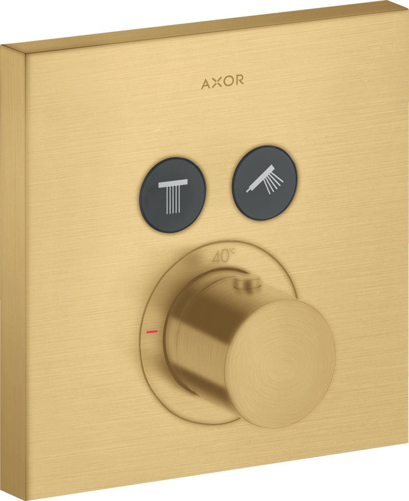 AXOR CITTERIO THERMOSTATIC TRIM SQUARE FOR 2 FUNCTIONS