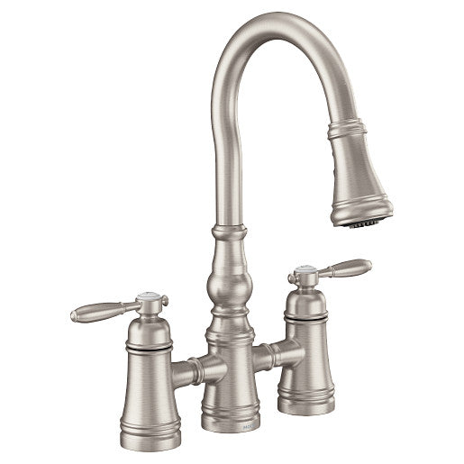 MOEN WEYMOUTH 2H PULLDOWN BRIDGE
