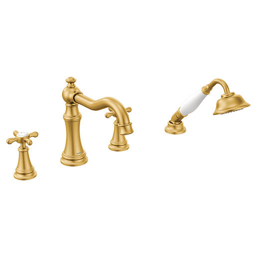 MOEN TRIM WEYMOUTH ROMAN TUB WITH HH CROSS