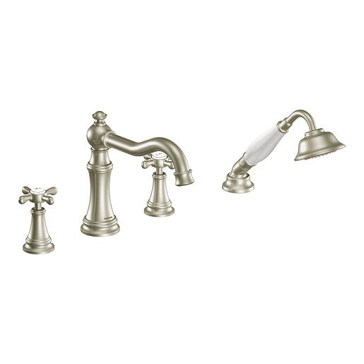 MOEN TRIM WEYMOUTH ROMAN TUB WITH HH CROSS