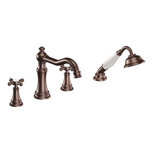 MOEN TRIM WEYMOUTH ROMAN TUB WITH HH CROSS