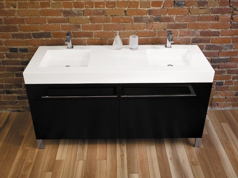 Neptune WISHS60-4-2xMONO White WISH S60-4in polymer sink 2 x Mono Drilled