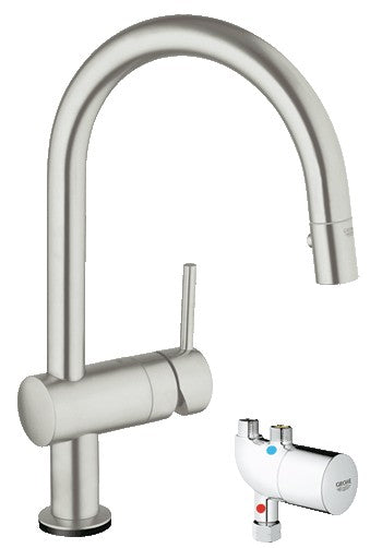 GROHE 31392DC0 Minta Touch Kitchen Faucet wMicroTherm Unit