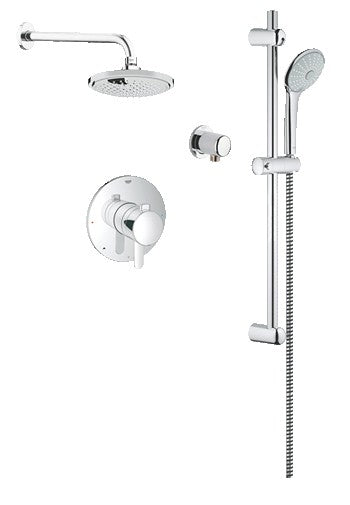 Grohe 117166 Europlus Cosmopolitan Pressure Balance Valve Dual Function Shower Kit 20 L/min - 5.3 gpm 