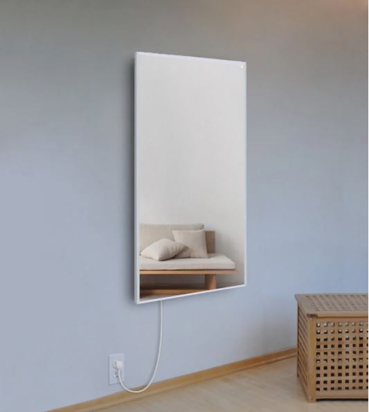 WarmlyYours Ember Mirror Radiant Panel Heater - 600W - 35" x 24" - Dual Connection