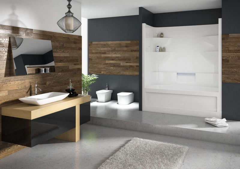 MIROLIN BA5R1 WHITE BELAIRE TUB SHOWER