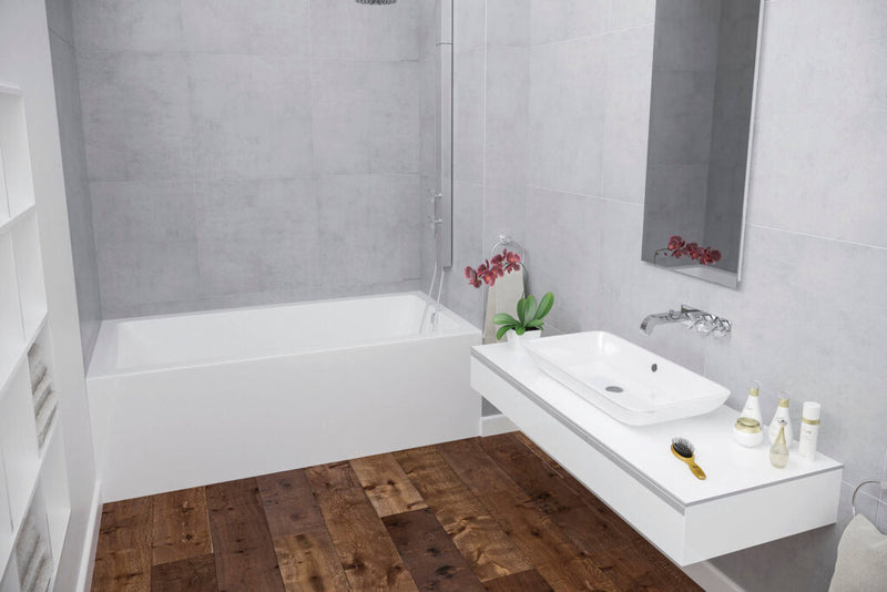 MIROLIN BO32L0001 WHITE CORRA SKIRTED BATH