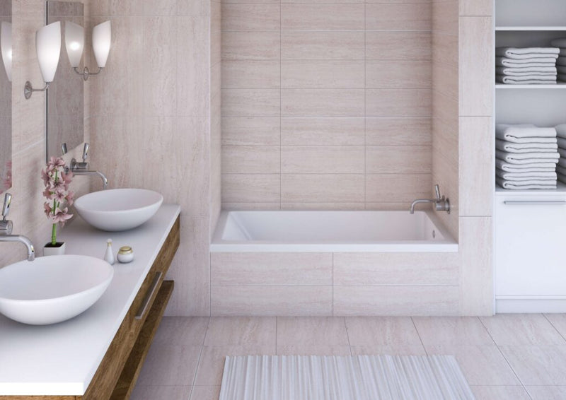 MIROLIN BO63L8001 AURA ALCOVE BATH 8-PACK -2" FLANGE