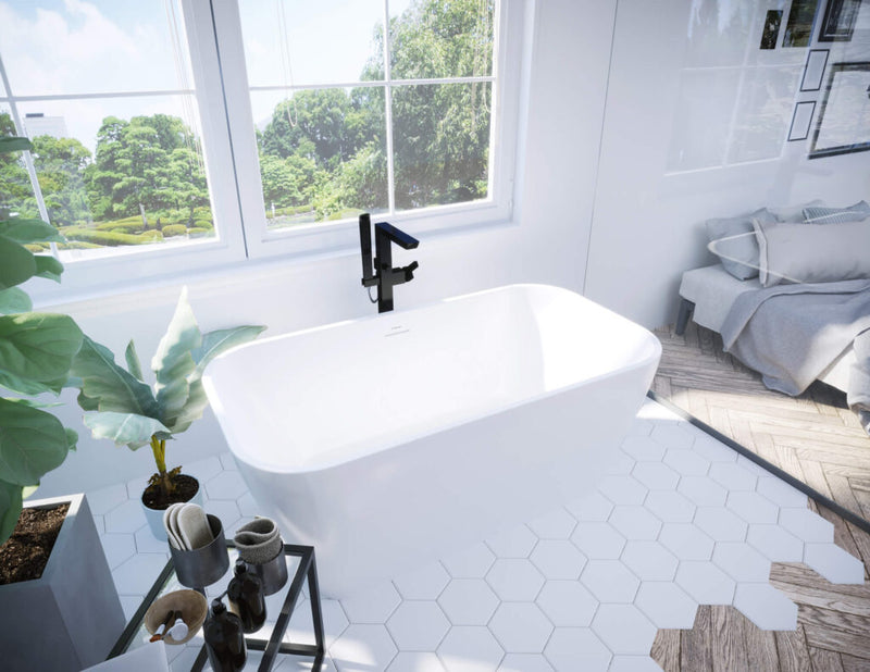 MIROLIN CF1021 WHITE MISTAYA BATH 60"