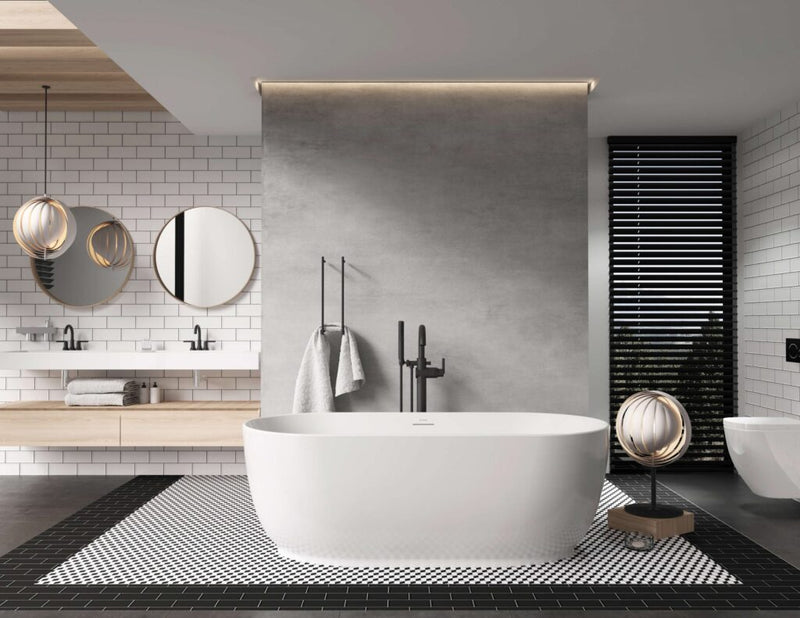 MIROLIN CF1029 WHITE NUAN BATH 66"