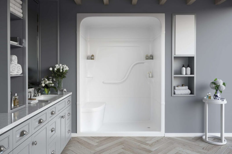 MIROLIN FS5LS1 WHITE FL MADISON 5 W/SEAT WHITE BARS