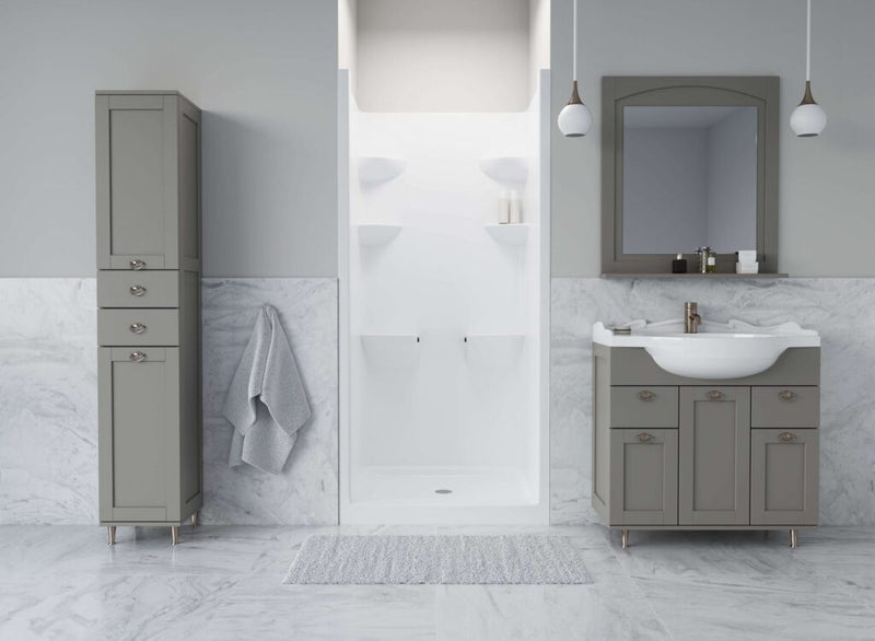 MIROLIN MEL31 WHITE MELROSE 3 SHOWER STALL