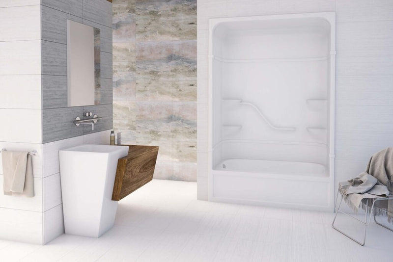 MIROLIN PT513L1 WHITE PARKER 16 MULTI TUB SHOWER
