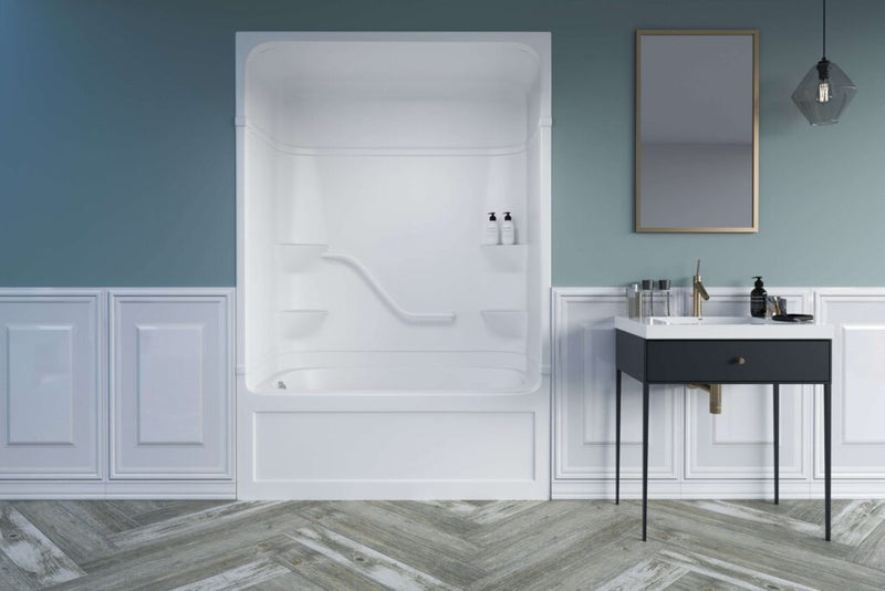 MIROLIN PT520R1 WHITE PARKER 20 TUB SHOWER