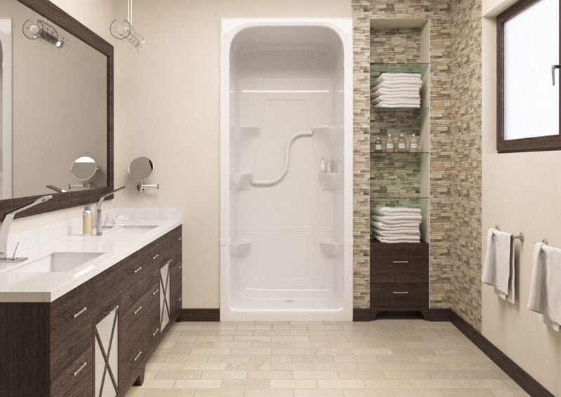 MIROLIN SH3L1 WHITE MADISON 3 SHOWER STALL