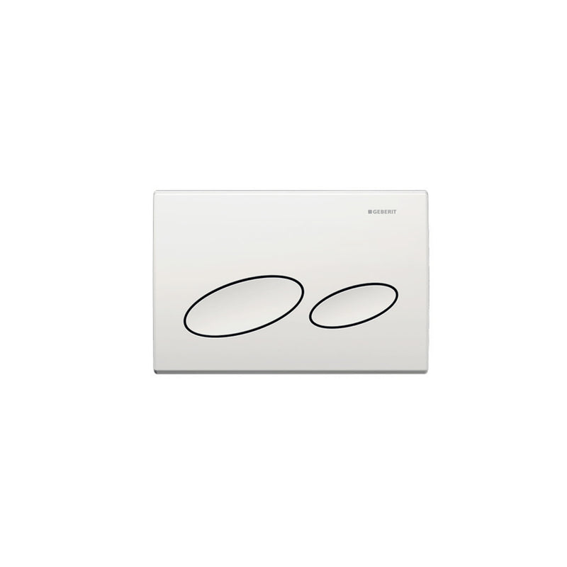 GEBERIT 115.228.11.1 ACTUATOR PLATE KAPPA20 FOR DUAL FLUSH WHITE ALPINE