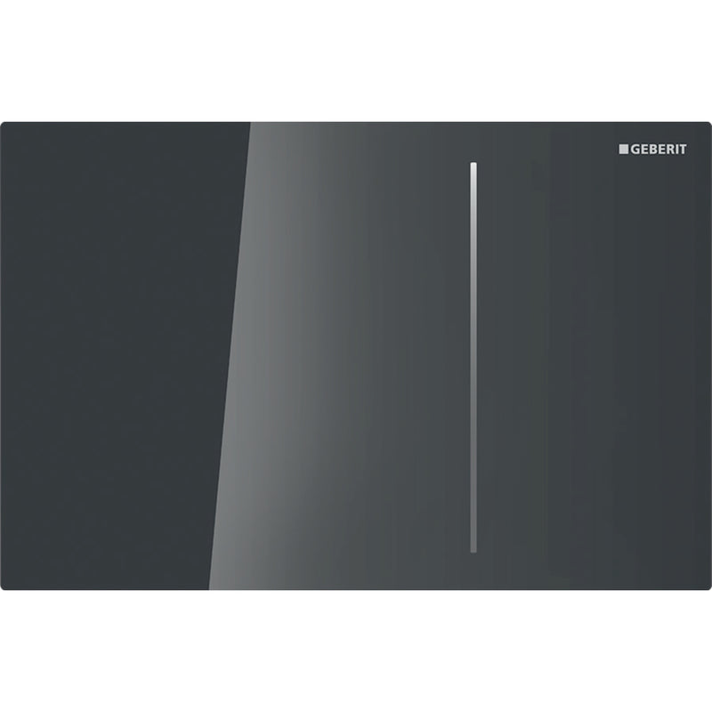 GEBERIT 115.620.SJ.1 ACTUATOR PLATE SIGMA70 FOR DUAL FLUSH FOR SIGMA CONCEALED CISTERN 12 CM GLASS BLACK
