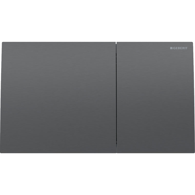 GEBERIT 115.622.QD.1 SIGMA70 ACTUATOR PLATE FOR DUAL FLUSH BRUSHED BLACK CHROME EASY-TO-CLEAN COATED