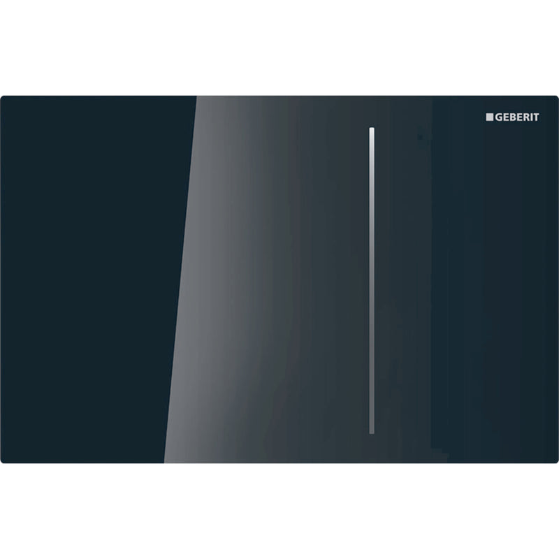 GEBERIT 115.625.SJ.1 ACTUATOR PLATE SIGMA70 FOR DUAL FLUSH FOR SIGMA CONCEALED CISTERN 8 CM GLASS BLACK
