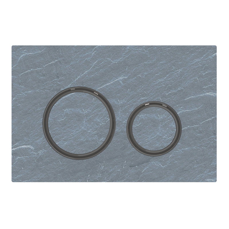 GEBERIT 115.651.JM.1 ACTUATOR PLATE SIGMA21 FOR DUAL FLUSH METAL COLOUR BLACK CHROME BLACK CHROME MUSTANG SLATE