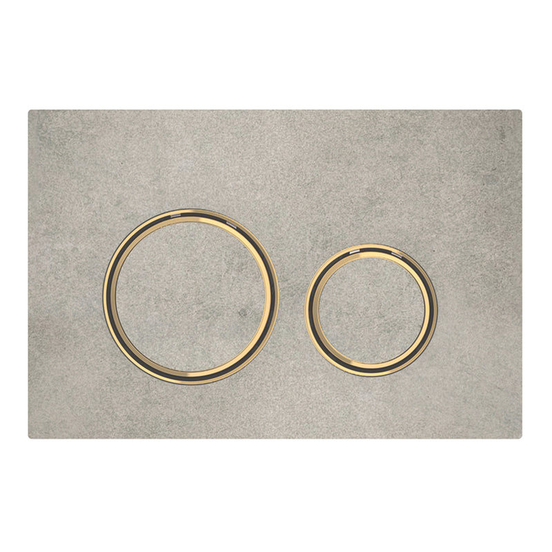 GEBERIT 115.652.JV.1 ACTUATOR PLATE SIGMA21 FOR DUAL FLUSH METAL COLOUR BRASS BRASS CONCRETE LOOK