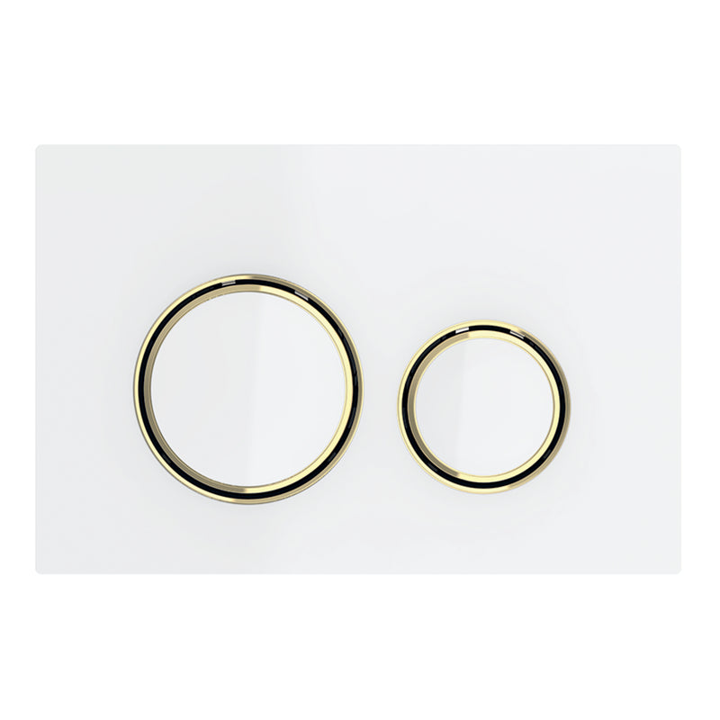 GEBERIT 115.652.SI.1 ACTUATOR PLATE SIGMA21 FOR DUAL FLUSH METAL COLOUR BRASS BRASS WHITE