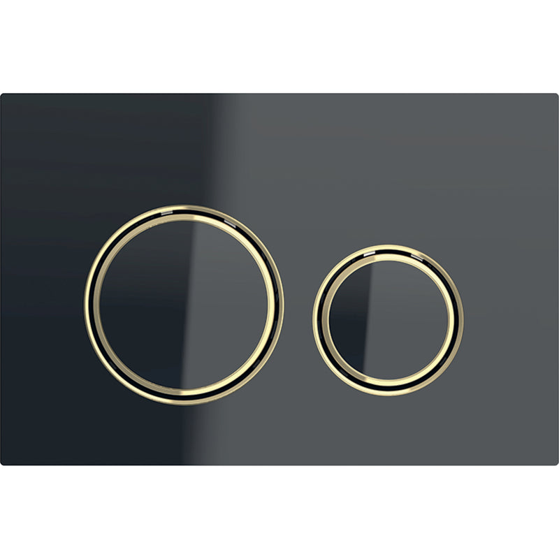 GEBERIT 115.652.SJ.1 ACTUATOR PLATE SIGMA21 FOR DUAL FLUSH METAL COLOUR BRASS BRASS BLACK