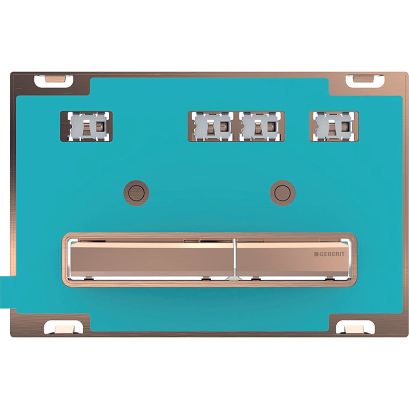 GEBERIT 115.670.00.2 ACTUATOR PLATE SIGMA50 FOR DUAL FLUSH METAL COLOUR RED GOLD RED GOLD CUSTOMISED