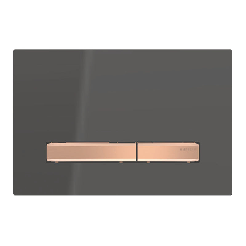 GEBERIT 115.670.DW.2 ACTUATOR PLATE SIGMA50 FOR DUAL FLUSH METAL COLOUR RED GOLD RED GOLD BLACK