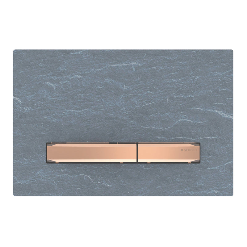 GEBERIT 115.670.JM.2 ACTUATOR PLATE SIGMA50 FOR DUAL FLUSH METAL COLOUR RED GOLD RED GOLD MUSTANG SLATE