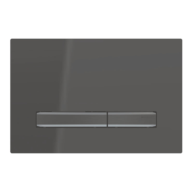 GEBERIT 115.671.DW.2 ACTUATOR PLATE SIGMA50 FOR DUAL FLUSH METAL COLOUR BLACK CHROME BLACK CHROME BLACK