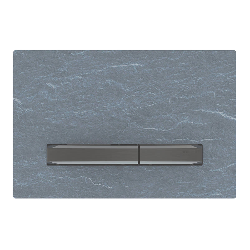 GEBERIT 115.671.JM.2 ACTUATOR PLATE SIGMA50 FOR DUAL FLUSH METAL COLOUR BLACK CHROME BLACK CHROME MUSTANG SLATE