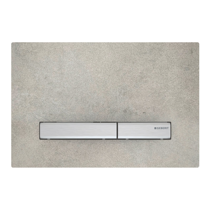 GEBERIT 115.788.JV.2 ACTUATOR PLATE SIGMA50 FOR DUAL FLUSH METAL COLOUR CHROME-PLATED CHROME-PLATED CONCRETE LOOK